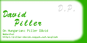 david piller business card